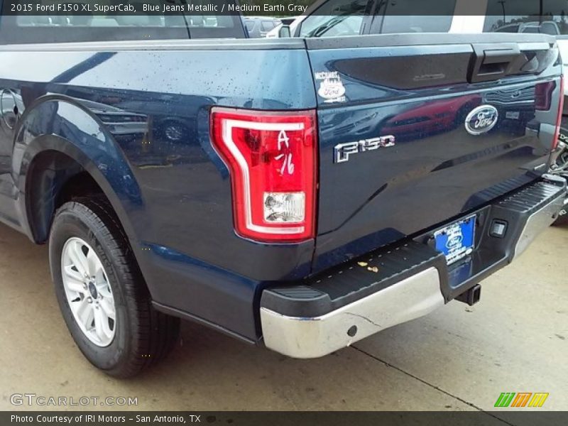 Blue Jeans Metallic / Medium Earth Gray 2015 Ford F150 XL SuperCab