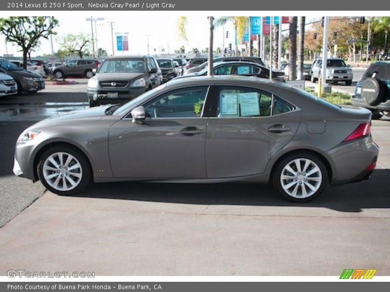 Nebula Gray Pearl / Light Gray 2014 Lexus IS 250 F Sport