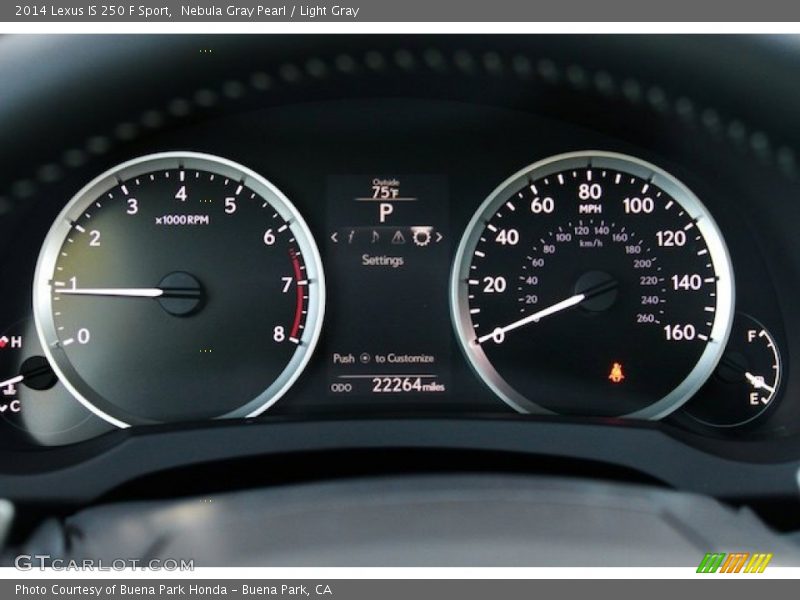 Nebula Gray Pearl / Light Gray 2014 Lexus IS 250 F Sport