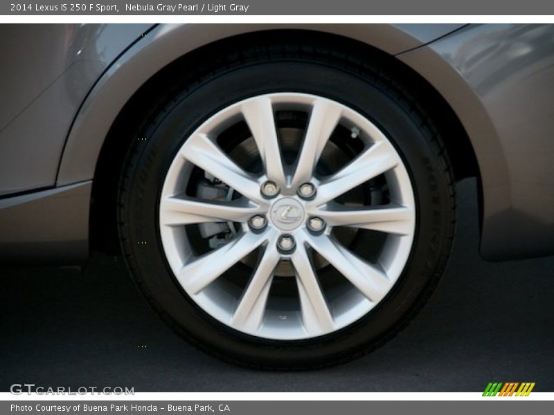 Nebula Gray Pearl / Light Gray 2014 Lexus IS 250 F Sport