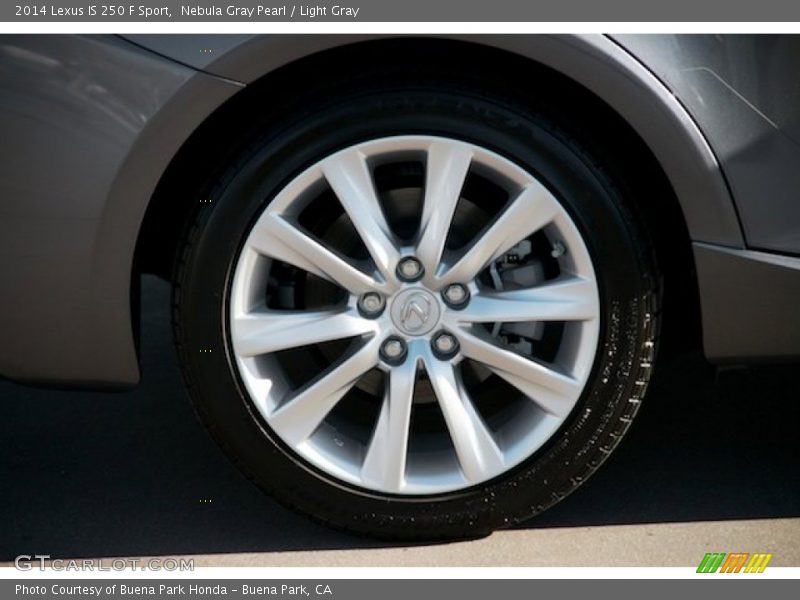 Nebula Gray Pearl / Light Gray 2014 Lexus IS 250 F Sport