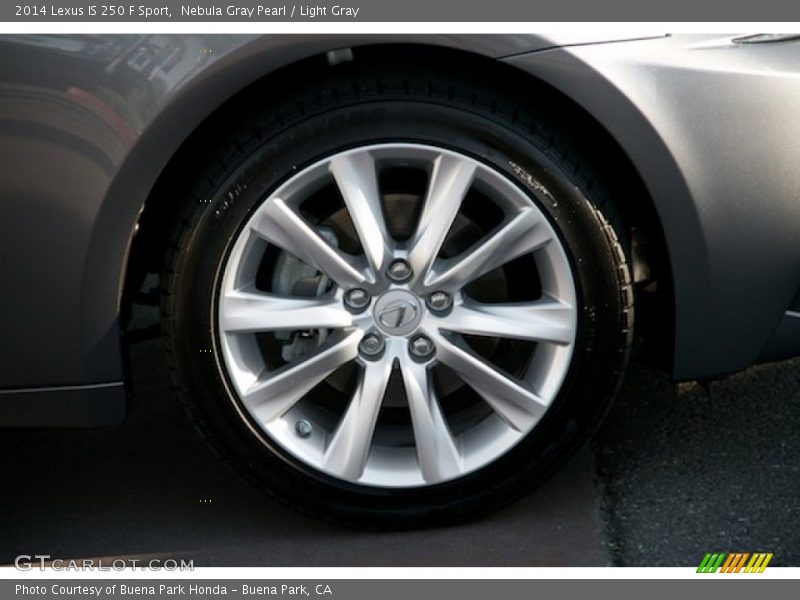 Nebula Gray Pearl / Light Gray 2014 Lexus IS 250 F Sport