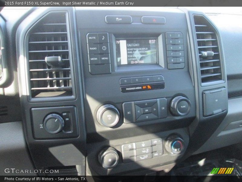 Ingot Silver Metallic / Medium Earth Gray 2015 Ford F150 XL SuperCrew