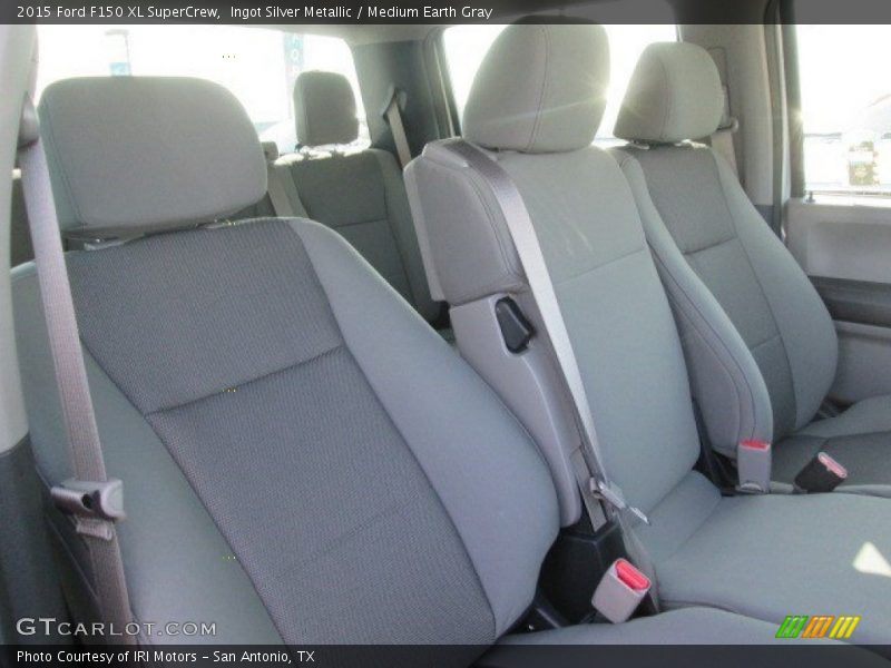 Ingot Silver Metallic / Medium Earth Gray 2015 Ford F150 XL SuperCrew