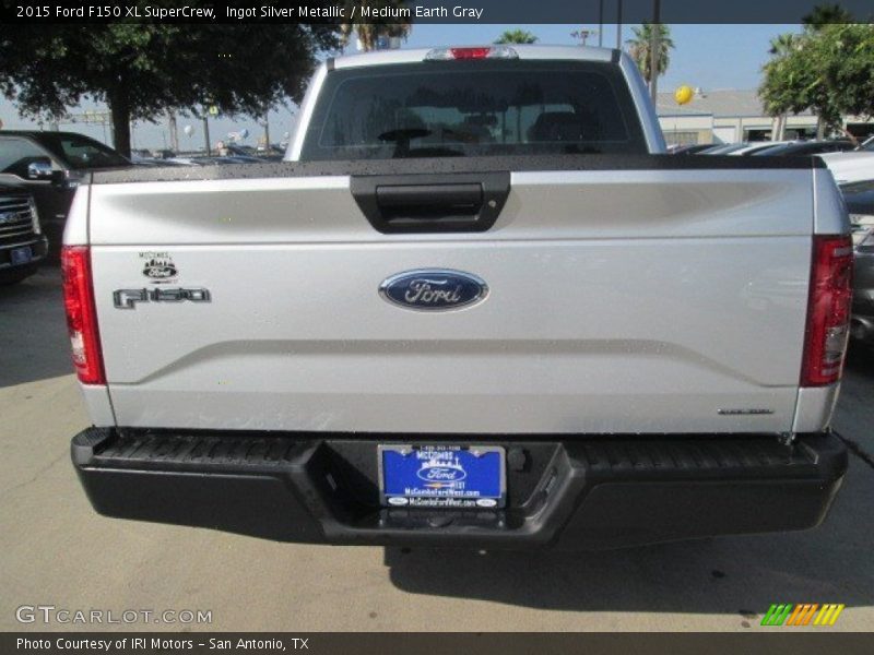 Ingot Silver Metallic / Medium Earth Gray 2015 Ford F150 XL SuperCrew