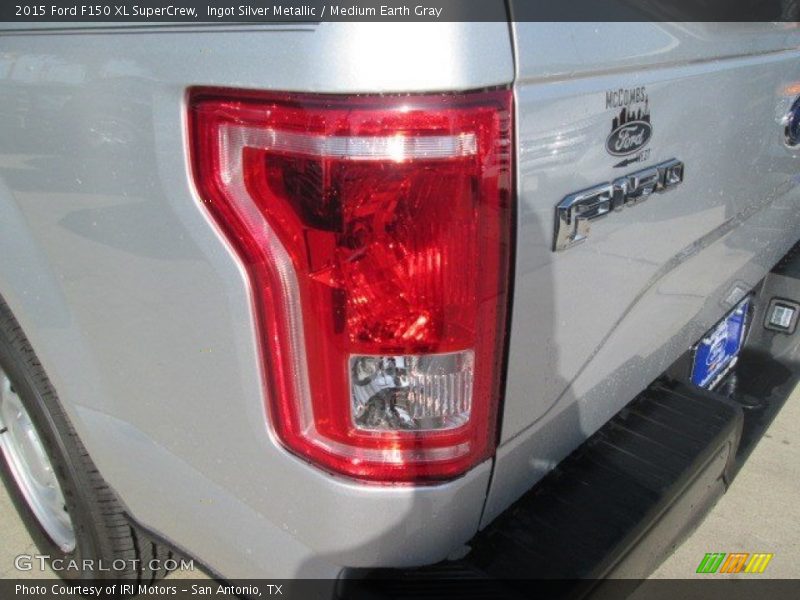Ingot Silver Metallic / Medium Earth Gray 2015 Ford F150 XL SuperCrew