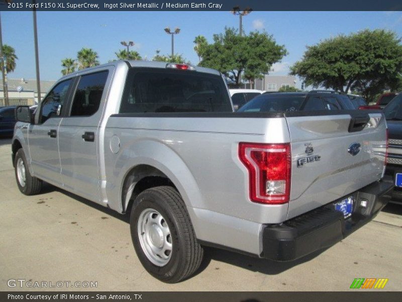 Ingot Silver Metallic / Medium Earth Gray 2015 Ford F150 XL SuperCrew