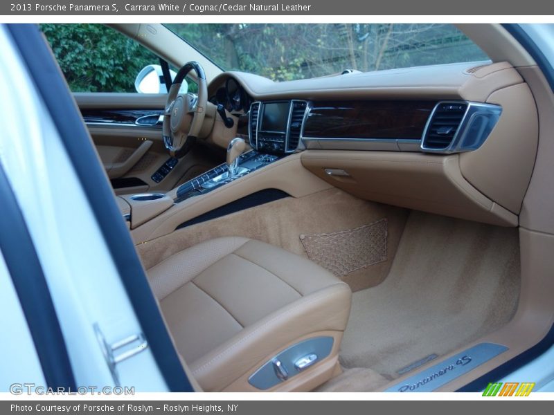 Carrara White / Cognac/Cedar Natural Leather 2013 Porsche Panamera S