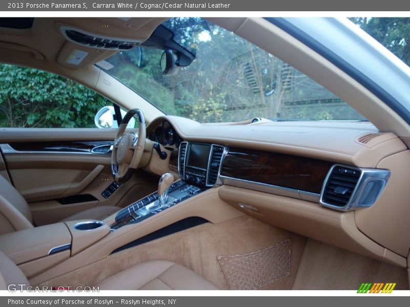 Carrara White / Cognac/Cedar Natural Leather 2013 Porsche Panamera S