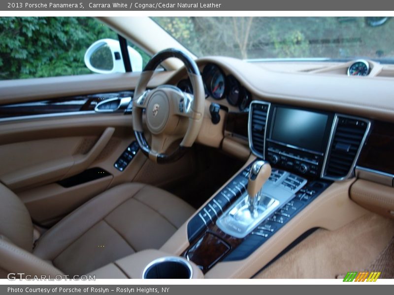 Carrara White / Cognac/Cedar Natural Leather 2013 Porsche Panamera S