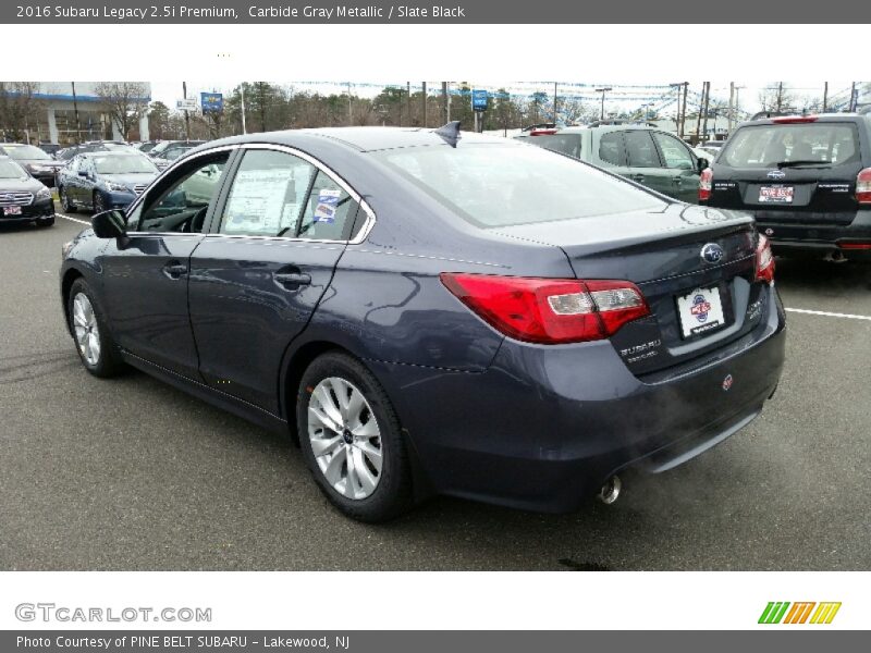 Carbide Gray Metallic / Slate Black 2016 Subaru Legacy 2.5i Premium