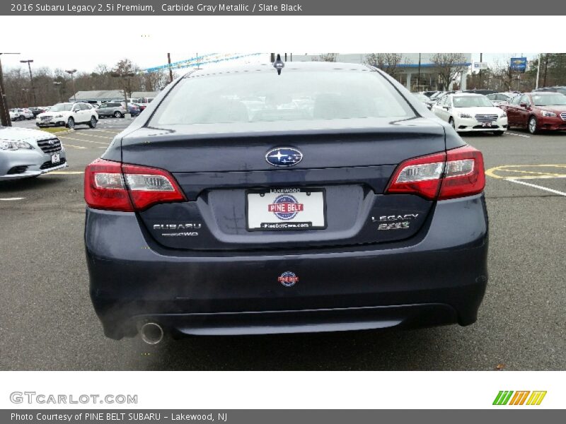 Carbide Gray Metallic / Slate Black 2016 Subaru Legacy 2.5i Premium