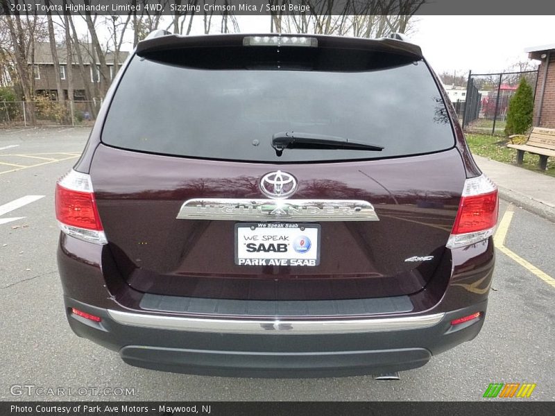 Sizzling Crimson Mica / Sand Beige 2013 Toyota Highlander Limited 4WD