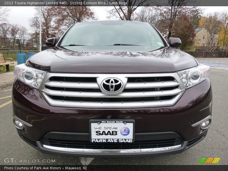 Sizzling Crimson Mica / Sand Beige 2013 Toyota Highlander Limited 4WD