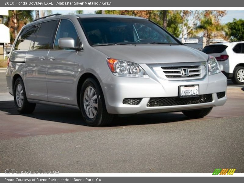 Alabaster Silver Metallic / Gray 2010 Honda Odyssey EX-L