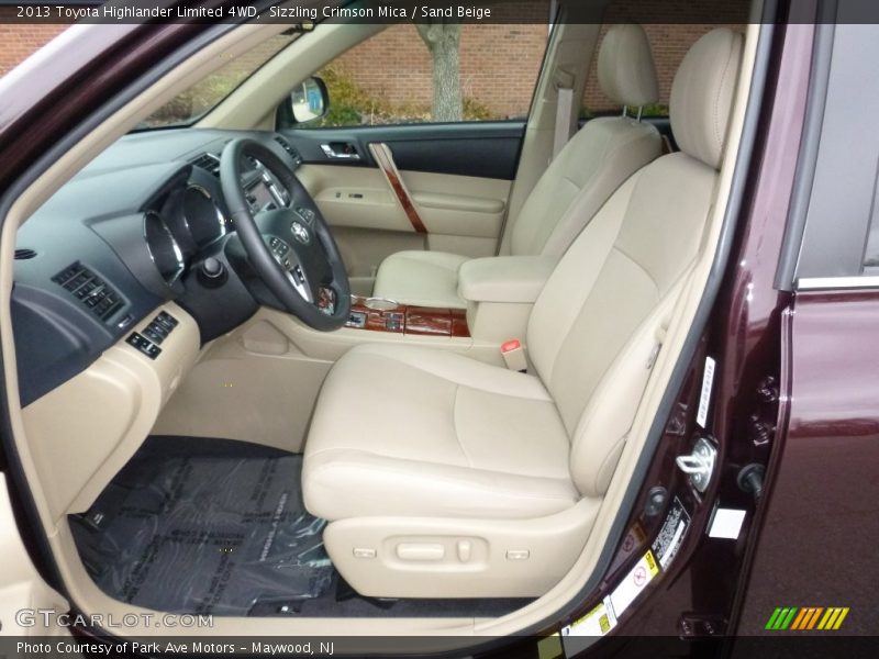  2013 Highlander Limited 4WD Sand Beige Interior