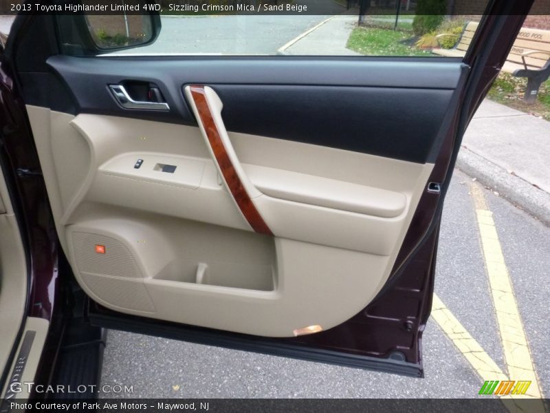 Sizzling Crimson Mica / Sand Beige 2013 Toyota Highlander Limited 4WD