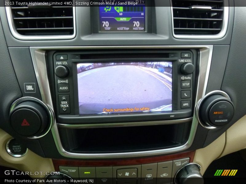 Sizzling Crimson Mica / Sand Beige 2013 Toyota Highlander Limited 4WD