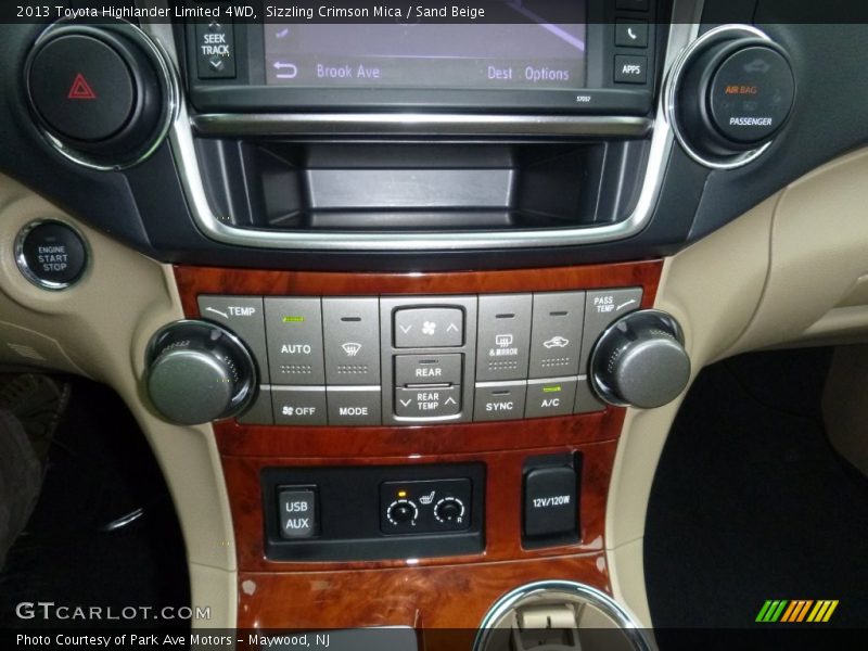 Sizzling Crimson Mica / Sand Beige 2013 Toyota Highlander Limited 4WD