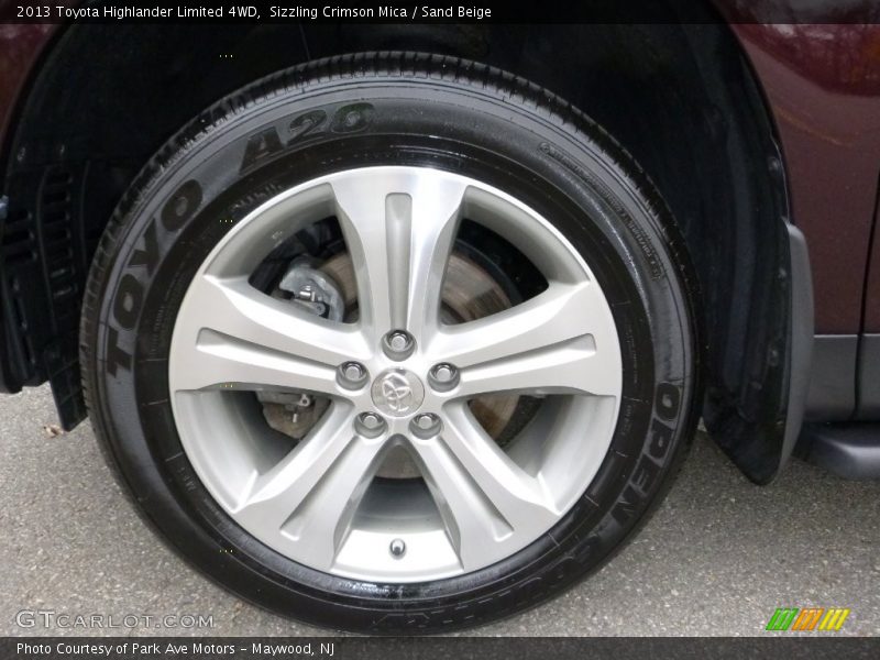 Sizzling Crimson Mica / Sand Beige 2013 Toyota Highlander Limited 4WD