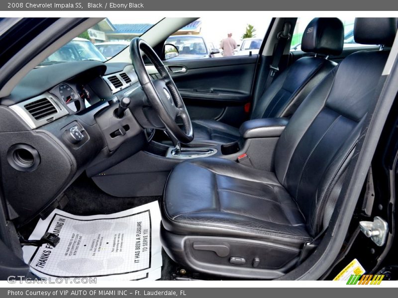  2008 Impala SS Ebony Black Interior