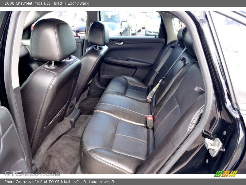 Rear Seat of 2008 Impala SS