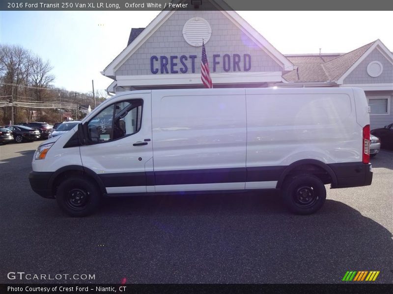 Oxford White / Pewter 2016 Ford Transit 250 Van XL LR Long