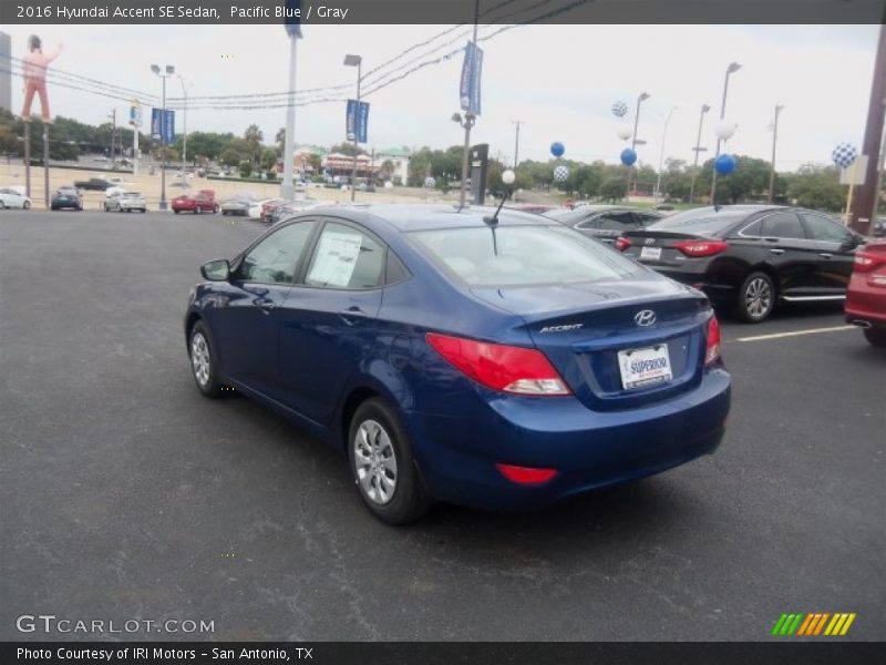 Pacific Blue / Gray 2016 Hyundai Accent SE Sedan