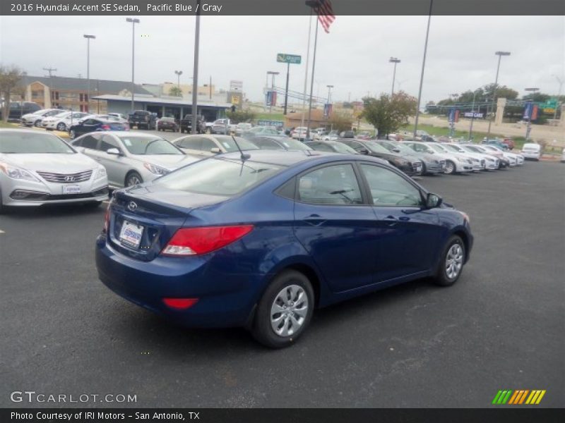 Pacific Blue / Gray 2016 Hyundai Accent SE Sedan