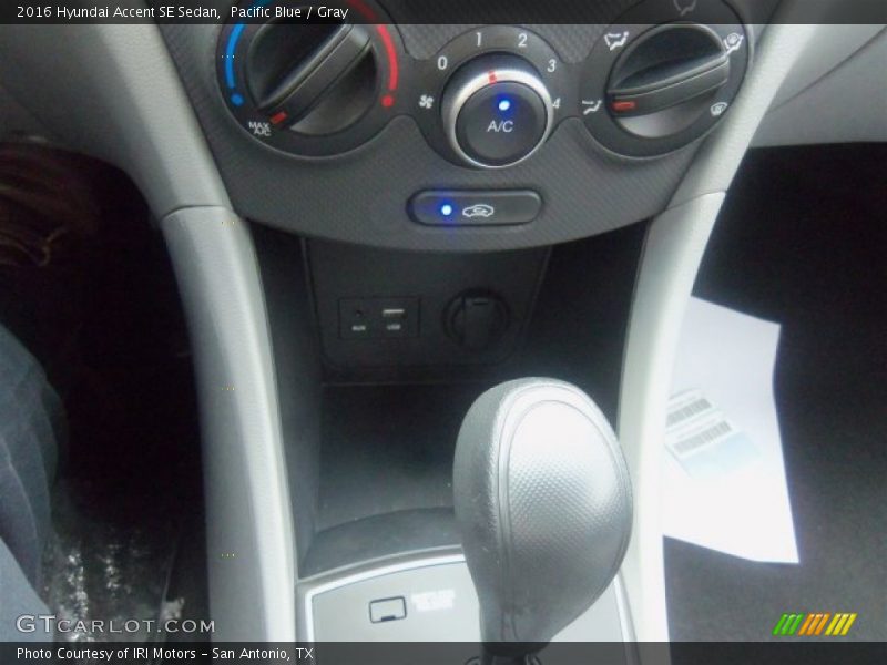 Pacific Blue / Gray 2016 Hyundai Accent SE Sedan