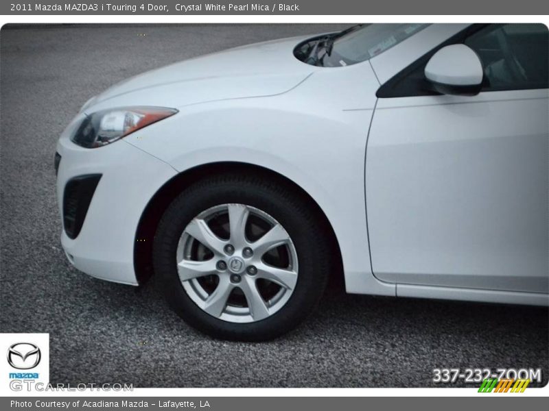 Crystal White Pearl Mica / Black 2011 Mazda MAZDA3 i Touring 4 Door