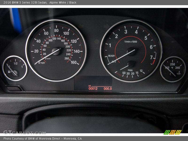 Alpine White / Black 2016 BMW 3 Series 328i Sedan