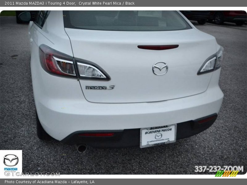 Crystal White Pearl Mica / Black 2011 Mazda MAZDA3 i Touring 4 Door