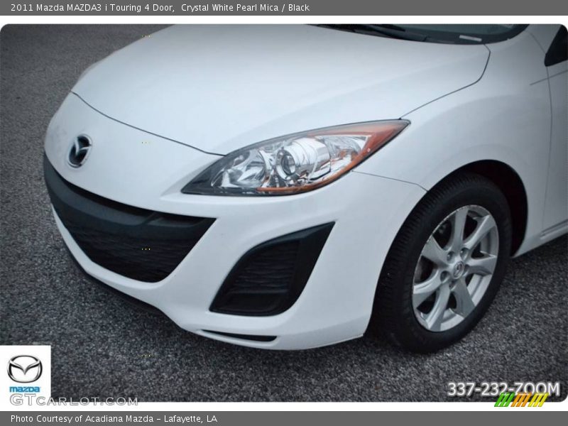 Crystal White Pearl Mica / Black 2011 Mazda MAZDA3 i Touring 4 Door