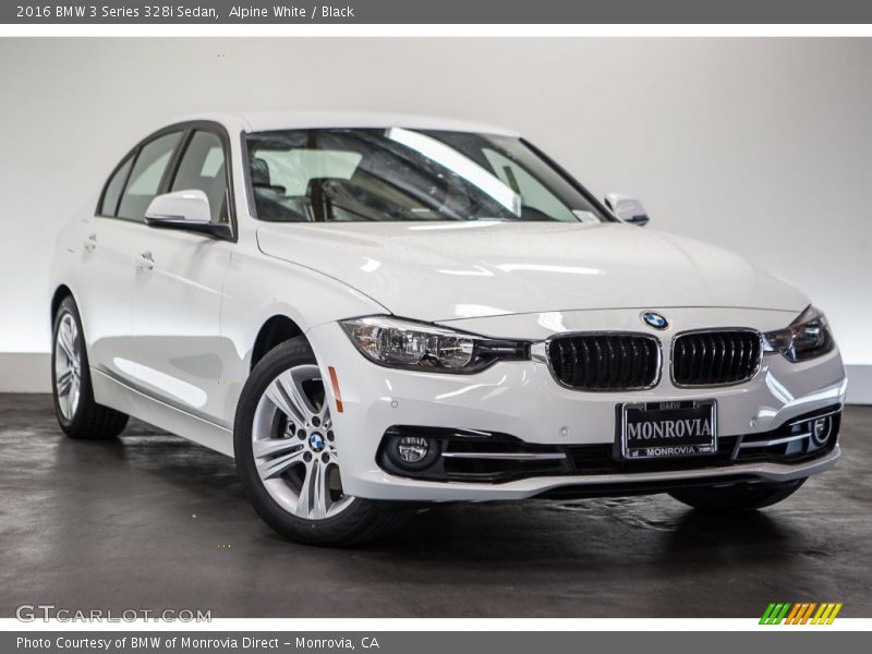 Alpine White / Black 2016 BMW 3 Series 328i Sedan
