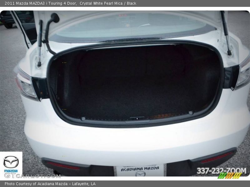 Crystal White Pearl Mica / Black 2011 Mazda MAZDA3 i Touring 4 Door