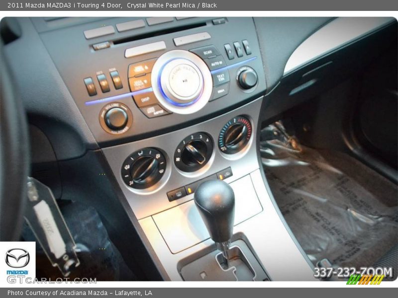 Crystal White Pearl Mica / Black 2011 Mazda MAZDA3 i Touring 4 Door