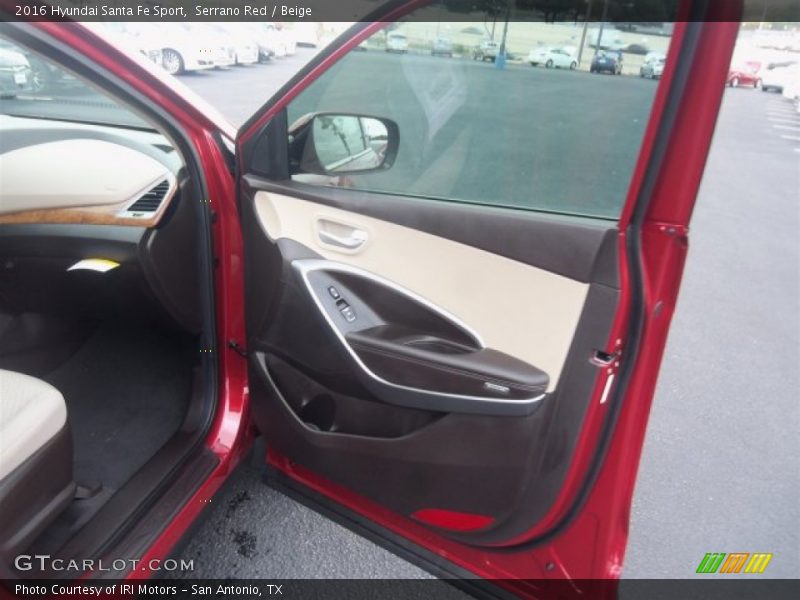 Serrano Red / Beige 2016 Hyundai Santa Fe Sport