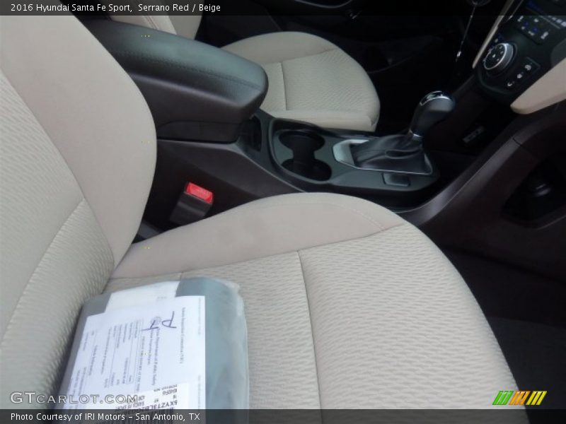 Serrano Red / Beige 2016 Hyundai Santa Fe Sport