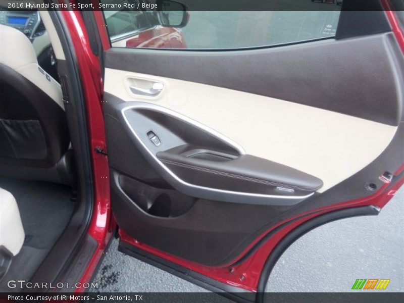 Serrano Red / Beige 2016 Hyundai Santa Fe Sport