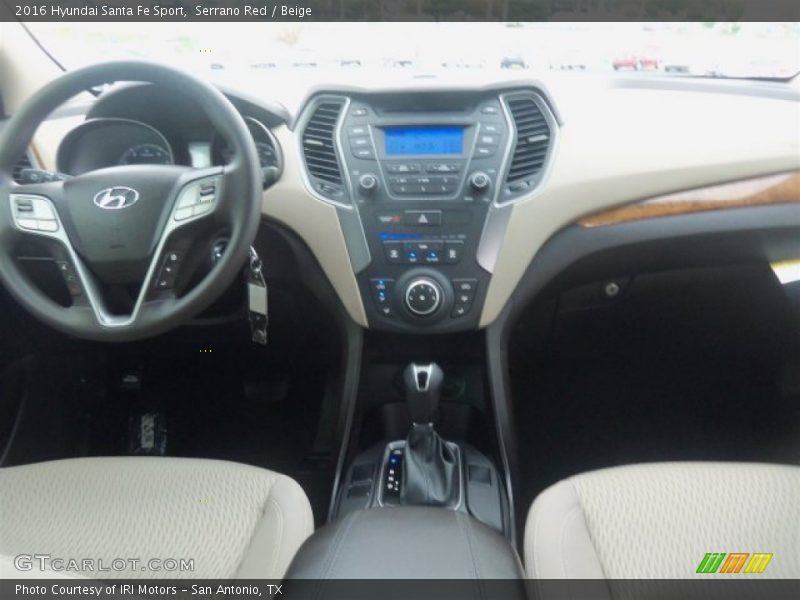 Serrano Red / Beige 2016 Hyundai Santa Fe Sport