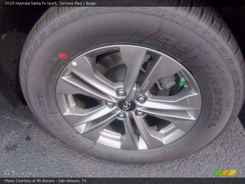 Serrano Red / Beige 2016 Hyundai Santa Fe Sport