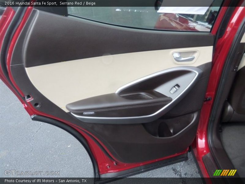 Serrano Red / Beige 2016 Hyundai Santa Fe Sport