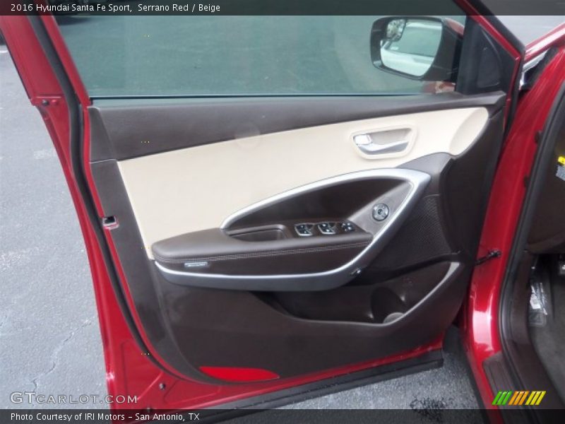 Serrano Red / Beige 2016 Hyundai Santa Fe Sport