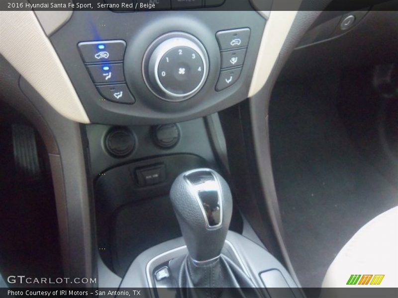 Serrano Red / Beige 2016 Hyundai Santa Fe Sport