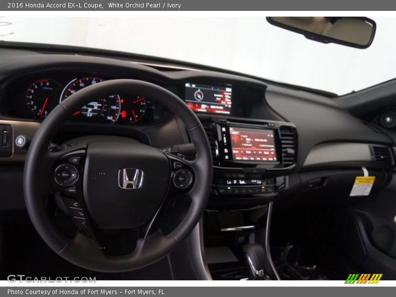 White Orchid Pearl / Ivory 2016 Honda Accord EX-L Coupe