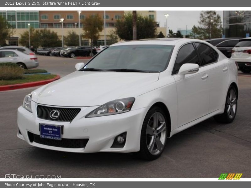 Starfire White Pearl / Light Gray 2012 Lexus IS 250