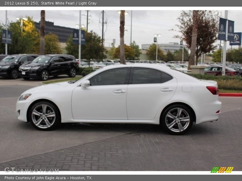 Starfire White Pearl / Light Gray 2012 Lexus IS 250