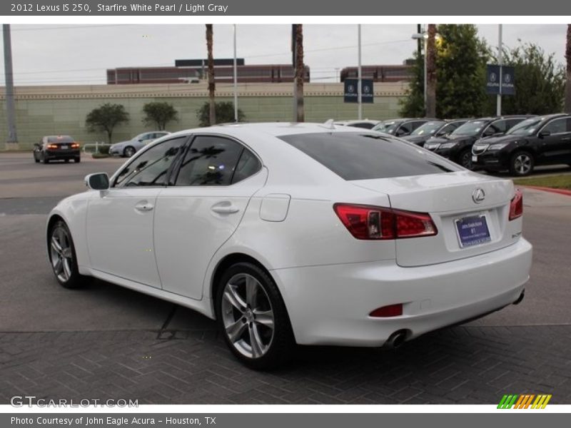 Starfire White Pearl / Light Gray 2012 Lexus IS 250