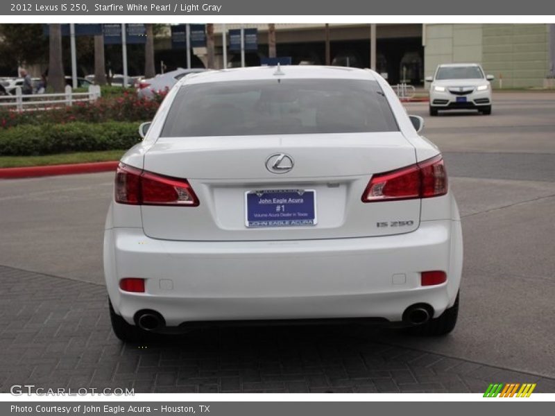 Starfire White Pearl / Light Gray 2012 Lexus IS 250